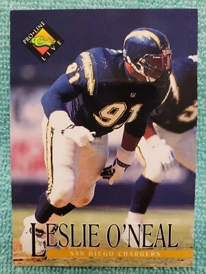 1994 CLASSIC PRO LINE LIVE LESLIE O'NEAL #129 SAN DIEGO CHARGERS  - Image 1 of 4