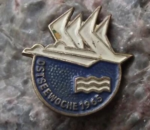 1965 Ostseewoche Baltic Week DDR East Germany International Festival Pin Badge - Picture 1 of 2