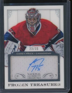 2013-14 National Treasures Carey Price Auto Frozen Treasures Patch /35 Autograph - Picture 1 of 2