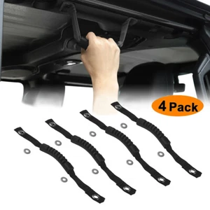 Roll Bar Grab Handle Grip Handles Black for Jeep Wrangler JL JT (Pack of 4) - Picture 1 of 7