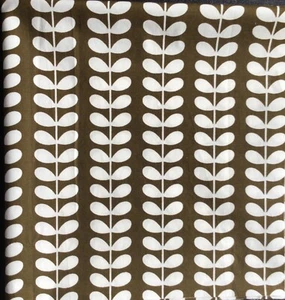 Orla Kiely Tiny Stem Cocoa Brown Lightweight Cotton Fabric New Assorted SZ 50cm - Picture 1 of 8