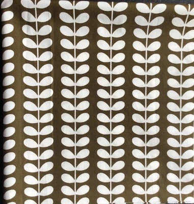 Orla Kiely Tiny Stem Cocoa Brown Lightweight Cotton Fabric New Assorted SZ 50cm - Image 1 of 4