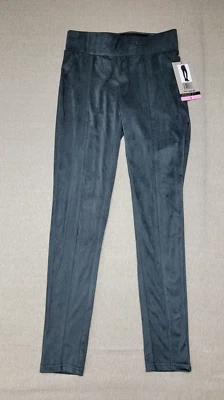 NUEVO CON ETIQUETAS ~ $59 SEVEN 7 Leggings de gamuza sintética gris carbón suave tiro alto para mujer Foto 1 de 4