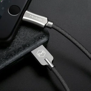 Cable de datos USB de carga sincronizada trenzada de nailon Mcdodo POWER OFF para iPhone 14/13/12/11 - Imagen 1 de 22