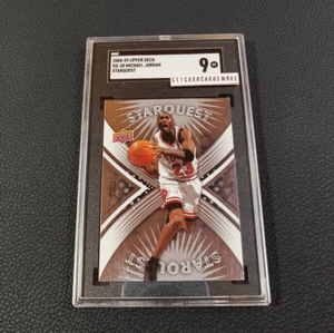 Michael Jordan 2008 Upper Deck SQ-20 Starquest Silver NBA HOF Basketball SGC 9 - Bild 1 von 2