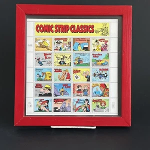 Framed Comic Strip Classics 32 cents Stamp collection Red Frame 1995 Popeye - Picture 1 of 6
