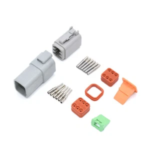 Deutsch DT 6-Way 6 Pin Electrical Connector Waterproof Plug Kit - Picture 1 of 2