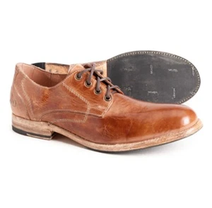 Bed Stu Herren Galao Leder Schuhe Größe 10,5 hellbraun rustikal Schnürschuhe Derby NEU $ 299 - Bild 1 von 10