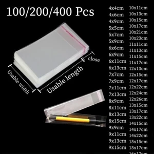 Klare Zellophan Cellotüten Kunststoff OPP Karte Display selbstklebend Peel Dichtung - Bild 1 von 6