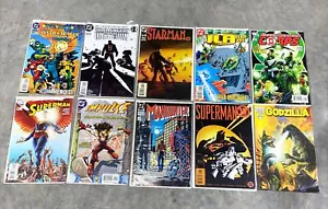 Qty.10 DC & IDW Comics Assorted Mix Superman, Impulse,Manhunt, Godzilla & More - Picture 1 of 4