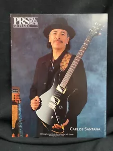 CARLOS SANTANA - Paul Reed Smith PRS Press Heavyweight Card 8.5x11 Photo Guitar - Picture 1 of 5