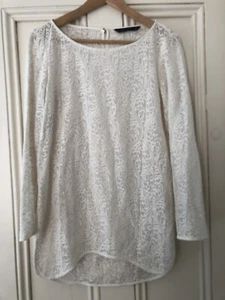 Zara Floral Embroidered Top/Tunic - M - Picture 1 of 4