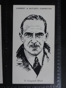 No.5 T. CAMPBELL BLACK Famous British Airmen & Airwomen - Lambert & Butler 1935 - Picture 1 of 1