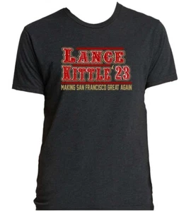 TRIBLEND Trey Lance George Kittle San Francisco 49ers 23 T-Shirt - Picture 1 of 2