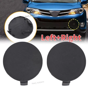 For Toyota RAV4 2013 2014 2015 Left Right Pair Front Bumper Tow Hook Cover Cap - Picture 1 of 9