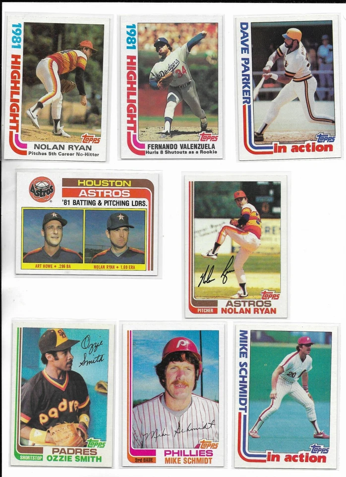 1982 Topps PICK-A-CARD Ryan FERNANDO Ozzie Schmidt Murray Brett Raines Carlton - Image 1 of 1