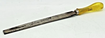 1962 CLUTHE 4-63R YELLOW HANDLED FILE 15-1/4" LONG NICHOLSON MILD BASTARD - Image 1 of 4