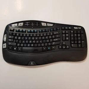 Logitech K350 (Y-R0053) Wireless Comfort Wave Ergonomic Keyboard NO RECIEVER - Picture 1 of 5