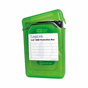 ASTUCCIO DISCO RIGIDO 3,5" 3,5 POLLICI HDD COVER COQUE CUSTODIA PROTEZIONE VERDE - Foto 1 di 3