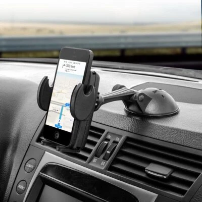 Windshield / Dash Car Sticky Suction Mount Holder for Smartphone, iPhone, Galaxy - Image 1 of 3
