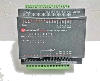 Unitronics Model EXF-RC15 High Speed I/O Module 24VDC 3W - Used - Image 1 of 4