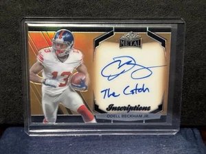 Odell Beckham Jr 2024 Blatt Metall Inschriften The Catch Auto /100 NY Giants - Bild 1 von 2