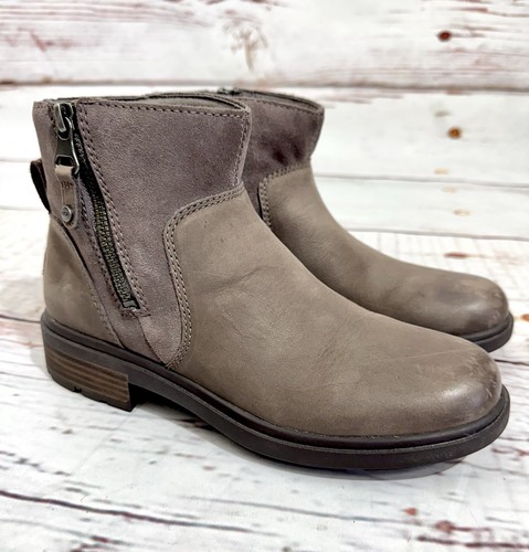 Stivaletti Ugg donna Harrison zip pelle impermeabili taglia 6 grigio 1123287 usati in ottime condizioni