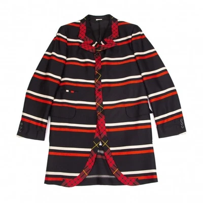 Chaqueta Larga COMME des GARCONS HOMME PLUS Corte Dobladillo Cuadros Talla M (K-103912) Foto 1 de 4