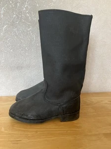 Stivali soldato classico russo sovietico Kirza Sapogi militare 39 URSS - Foto 1 di 6