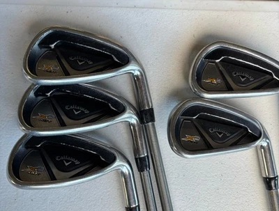 Набор айронов Callaway X2 Hot 6-PW + 1 дюйм Aerotech стальное волокно i80 Reg Flex для правосторонней стойки - Изображение 1 из 4