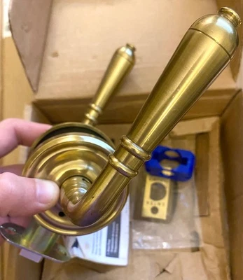 Emtek 8220TRHUS7 Antiguo Latón Privacidad Regular Roseta Turino Palanca Derecha 1 Foto 1 de 4