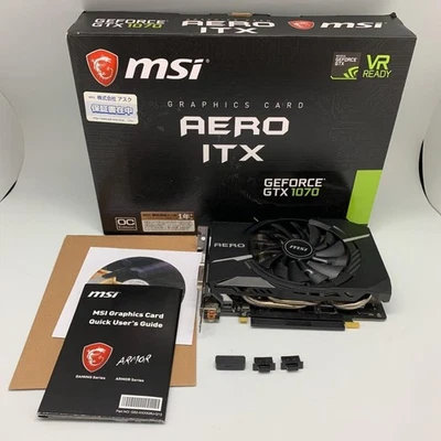 Msi Nvidia Geforce Gtx 1070 Aero Itx Compact Gaming Graphics Card Small Form - Image 1 of 4