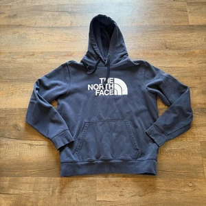 The North Face Hoodie Herren M Navy Pullover Sweatshirt Big Logo Kängurutasche - Bild 1 von 8