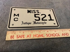 Mississippi Antique Motorcycle Plate MC 521 - Picture 1 of 1
