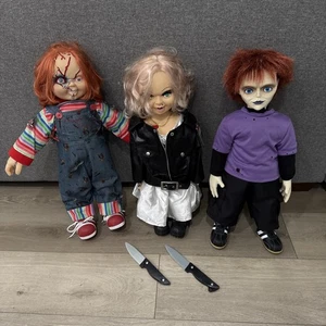 Chucky & Tiffany 24 Zoll Puppe Braut von Chucky W Glen Universal Studios - Bild 1 von 10