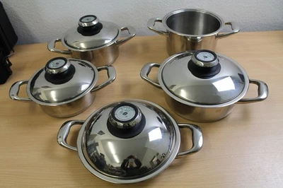 5x AMC Premium Serie Set Topf mit Deckel Visiotherm - Bild 1 von 4