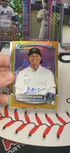 2025 1st Bowman Chrome Kevin Defrank Gold Auto #’ed /50 #CPA-KD - Picture 1 of 1
