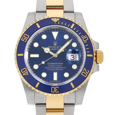 ROLEX SUBMARINER Date 116613LB Blau Zufallszahl Sekundenzeiger Herren - Bild 1 von 4