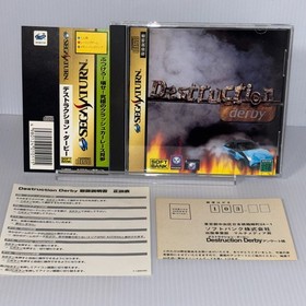 DESTRUCTION DERBY SEGA SATURN Japan CIB  With spine card
