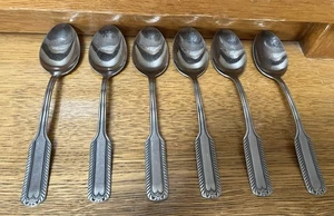 Stanley Roberts Rogers Stainless Steel SALEM Soup Spoons 7.5” 6 PCS - Picture 1 of 4