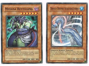 YU-GI-OH!-DRAGO DIVINO ACQUABIZZARRO ANPR-IT026 - MEDUSA RETTILIANA SOVR-IT021 - Picture 1 of 1