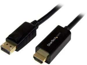 StarTech.com DP2HDMM5MB 16 ft. Black 1 x DisplayPort male to 1 x HDMI 19pin male - Picture 1 of 5