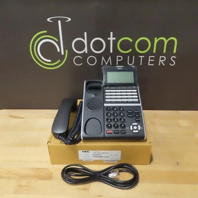 NEC ITZ-24DG-3(BK)TEL 24-Button Gigabit POE 660138 VOIP IP DT800 New  - Image 1 of 3