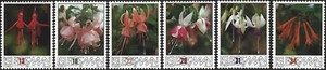 1988 Isle of Man Sg 390/395 50th Anniversary of British Fuchsia Society MNH - Picture 1 of 2