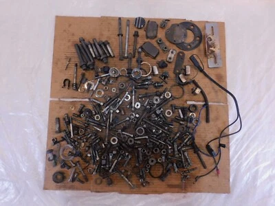 1986-1990 Harley Davidson Sportster 883 & 1200 Nut Bolt & Brackets Parts Box Lot - Image 1 of 4