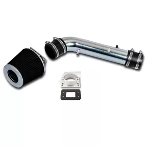 BLACK Air Intake system Kit & Filter For 1995-1999 4Runner Tacoma 2.7L L4 - Foto 1 di 1