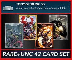 STERLING 25-RARE+UNC 42 CARD SET-TOPPS MARVEL COLLECT DIGITAL - Picture 1 of 1