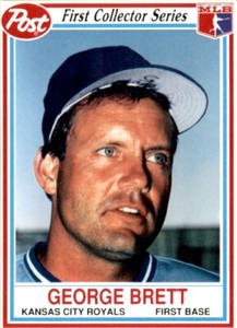 1990 Post Cereal George Brett Kansas City Royals #4