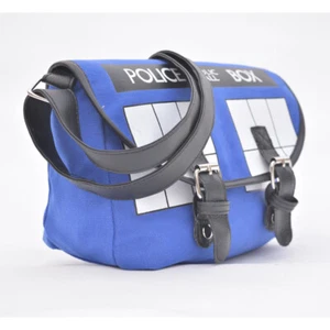 Doctor Who TARDIS Police Box Shoulder Schoolbag Crossbody Messenger Tote Bag New - Picture 1 of 8