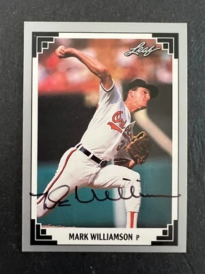 1991 Leaf Mark Williamson #21 signed autograph - 50% off 5 or more under $5 - Image 1 of 2